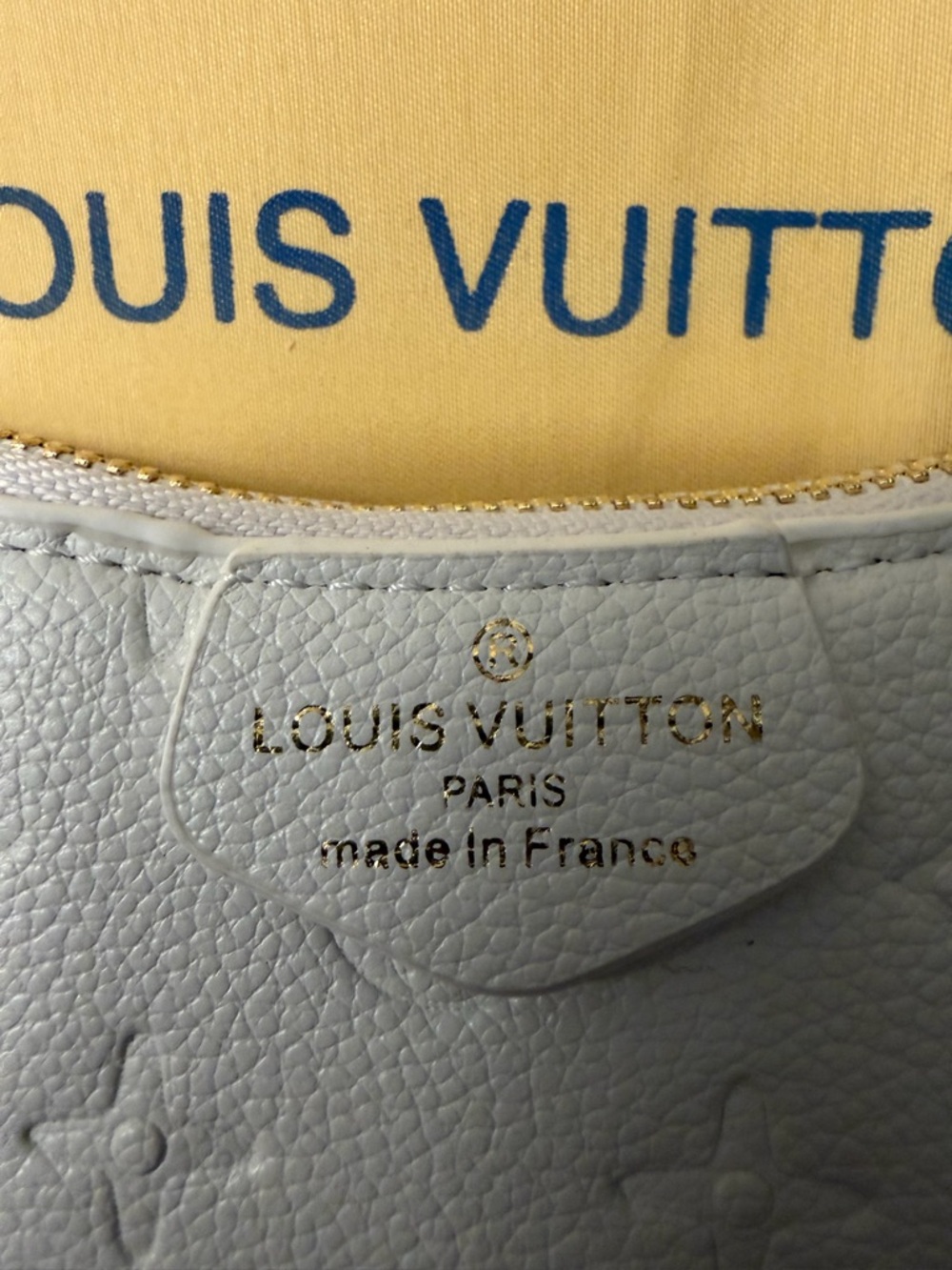 Louis Vuitton White Empreinte Mini Pochette with Gold Hardware - Picture 3 of 5